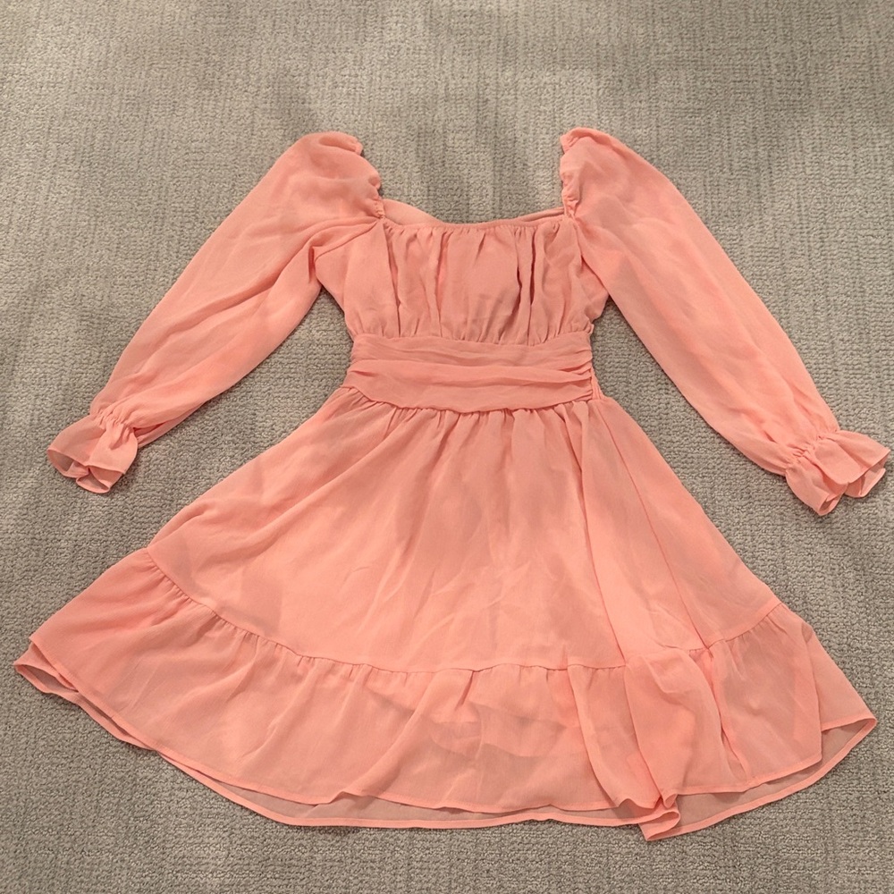 WORN ONCE Pink Flowy Dress